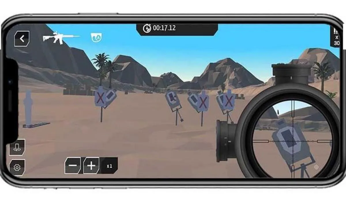 Virtual Shot Rifle Targettraining Mount inkl. QR-Code für Handy IOS oder Android
